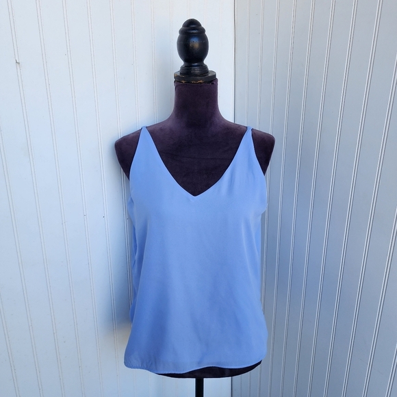 Twik by Simons Women's Top Blouse Sleeveless Spaghetti Straps Lined Sz L - Picture 1 of 11